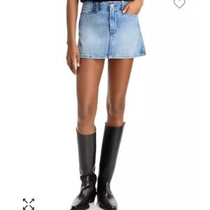 RE/DONE‎ Slacker Mid Fade Denim Mini Skirt 28 $250